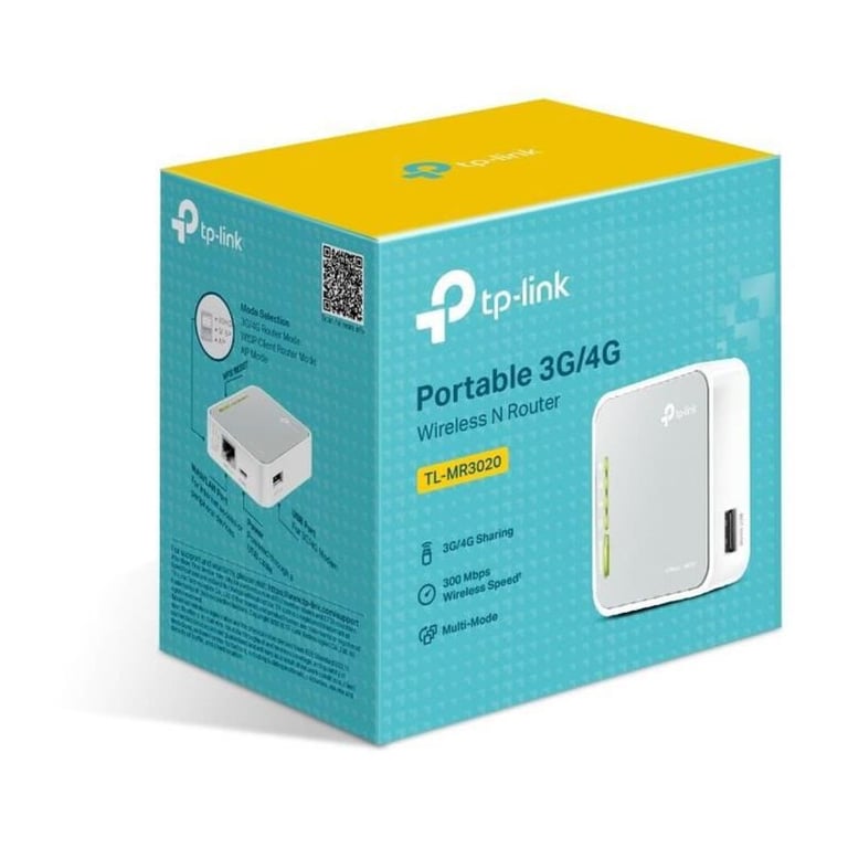 TP LINK TL MR3020 Routeur WiFi N 150Mbps compatible 3G3G+/4G* portable - vue 7