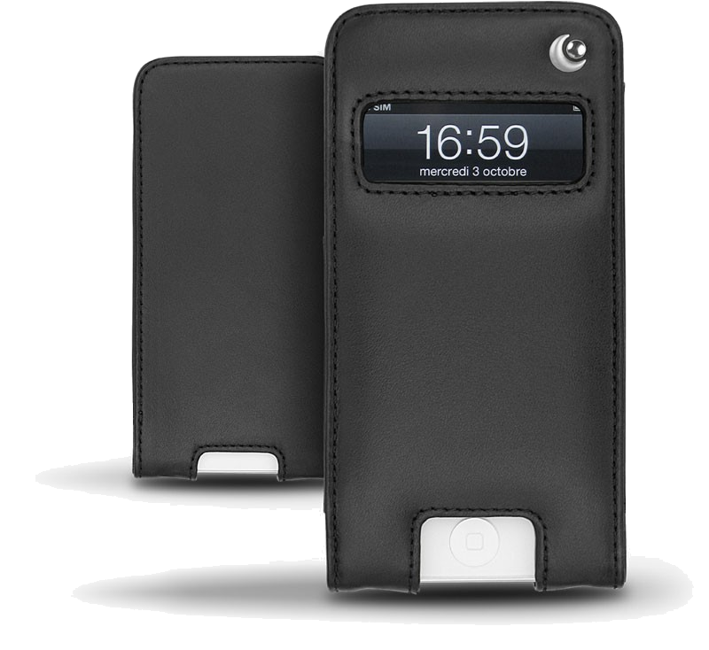 Pochette cuir Apple iPhone 5 - Pochette - Noir - Nappa - Black - NOREVE