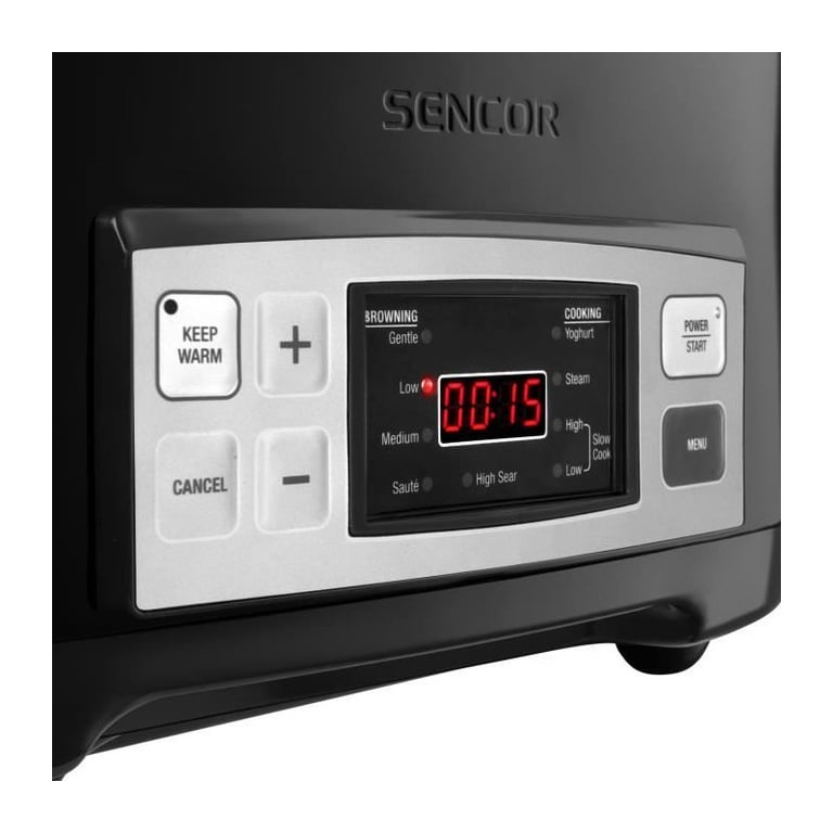 Mijoteuse SENCOR SPR 5508BK – 6 L, 1350 W, Couvercle Verre Trempé - vue 4