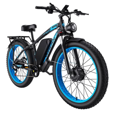 Bicicleta Eléctrica de Montaña Vitilan H5 de Doble Motor, 2000W, 52V, 25AH, 24 pulgadas