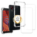 EVETANE Funda Samsung Galaxy Xcover 5 Antichoque Silicona Esquinas Reforzadas + 2 Paneles de Cristal Templado Protección de Pantalla