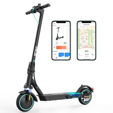 Scooter eléctrico plegable - RCB - Neumático 8.5 - APP - Velocidad máxima 25KM/H - 350 W - 3 modos de velocidad - Negro