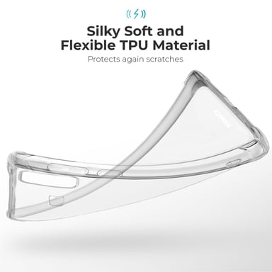 Moozy Coque en silicone résistante aux chocs pour Samsung A9 2018, A9 Star Pro, Galaxy A9s – Coque de téléphone transparente en TPU souple