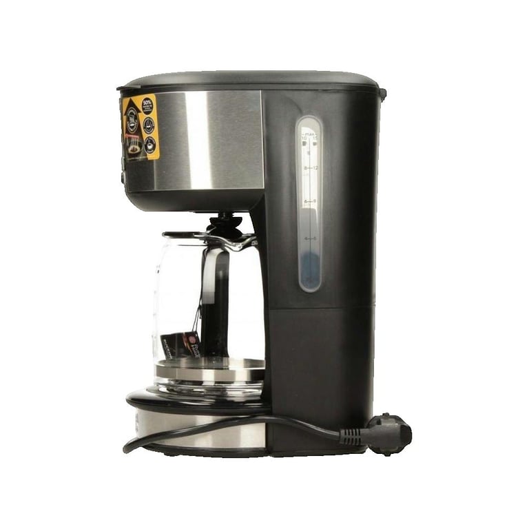 Russell Hobbs Cafetière Buckingham Technologie de douchette avancée 1.25 programmable 24h écran LCD 1 fonction détartrage acier brossé 20680 - vue 3