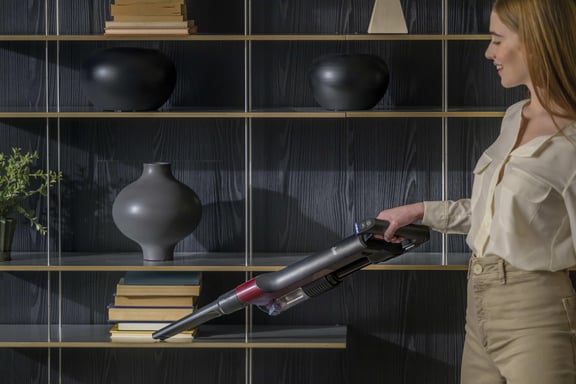 Hoover HF201H 011 Aspiradora escoba Batería Secar EPA Sin bolsa 1 L 195 W Magenta 2,5 Ah