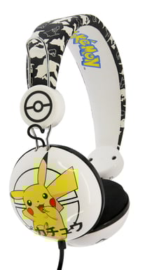 OTL Technologies Pokémon Pikachu Cuffie giapponesi cablate Musica Archetto Nero, Bianco, Giallo