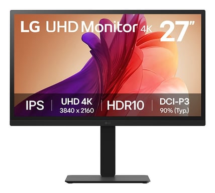 LG 27BA45U-B pantalla para PC 68,6 cm (27'') 3840 x 2160 Pixeles 4K Ultra HD Negro