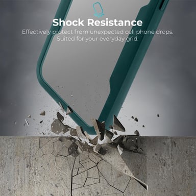 Moozy 360 Coque pour Samsung A22 5G - Coque transparente à bord vert, protection intégrale double face, coque avec protecteur d'écran intégré