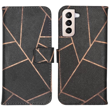 imoshion Design Softcase Bookcase pour Samsung Galaxy S21 Plus - Black Graphic