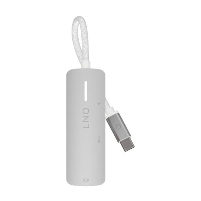Hub 3-en-1 HDMI USB-C Power Delivery 140W 5Gbps Gris - Neuf
