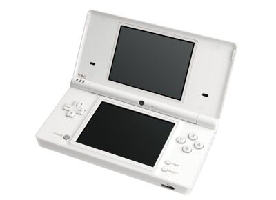 Console portable Nintendo DSi Jaune Écrans Dr. Kawashima’ Brain Training - vue 2