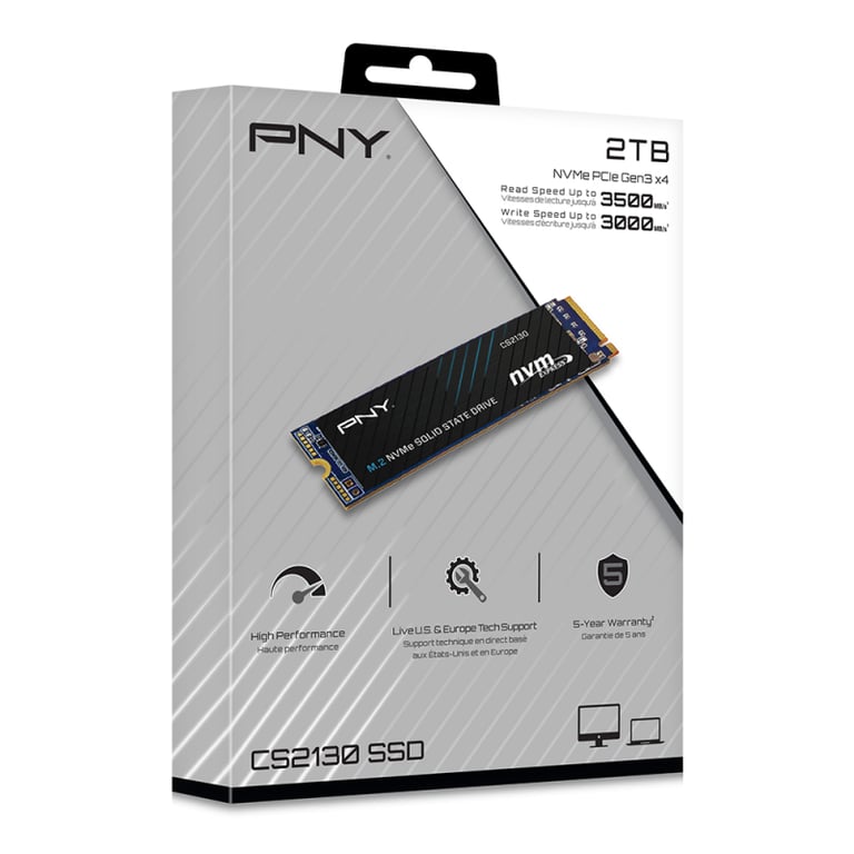 PNY CS2130 2 To M.2 PCI Express 3.0 NVMe 3D NAND - Neuf