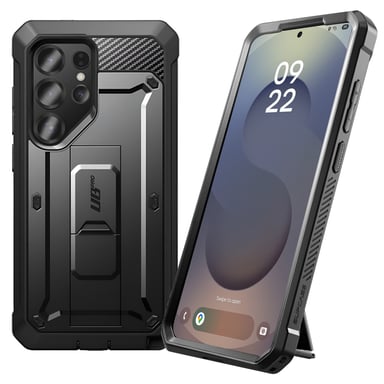 Supcase Carcasa para Samsung Galaxy S25 Ultra Caballete antichoque Negro