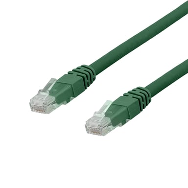 Deltaco TP-65GAU cable de red Verde 5 m Cat6a U/UTP (UTP)