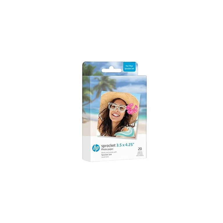 Papier photo HP ZINK Sprocket 3 5 x 4 25 pouces Neuf