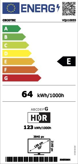 Cecotec VQU10055 139 7 cm 55 4K Ultra HD Smart TV Neuf - vue 3