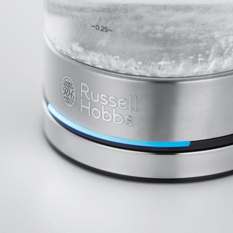 Bouilloire en Verre RUSSELL HOBBS Compact Home 0.8 – Économie d’énergie Éclairage LED Ouverture Automatique - vue 4