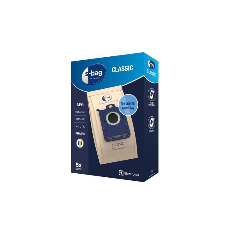 Sac à Poussière Electrolux E200S – Pack de 5, Filtration Efficace - vue 6