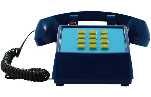 OPIS PushMeFon Cable: teléfono retro de tonos con timbre metálico