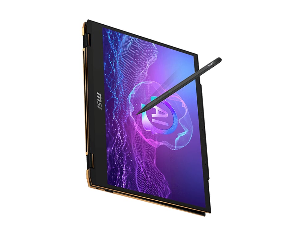 MSI SUMMIT 13 AI EVO A2HMTG 069UK laptop Intel Core Ultra 7 Hybride 2 en 1 33 8 cm 13.3 Écran tactile Full HD+ LPDDR5 SDRAM SSD Wi Fi 7 802.11be Windows 11 Home Anglais britannique Neuf - vue 2