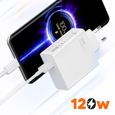Xiaomi 120W Charging Combo (Type-A) Smartphone Blanc USB Intérieure