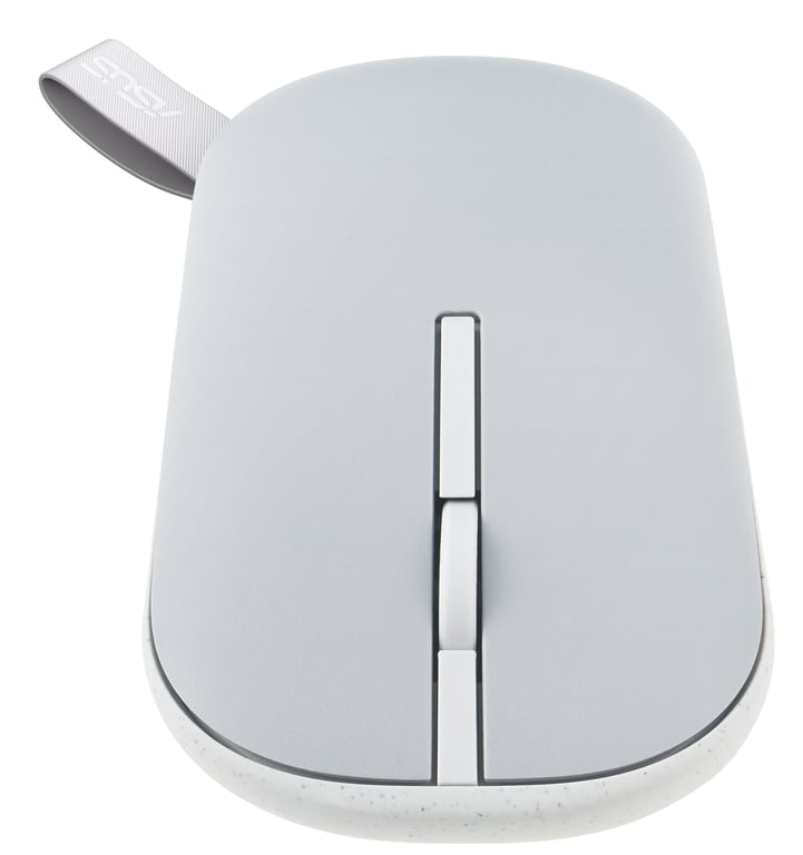 ASUS Marshmallow Mouse MD100 souris Bureau Ambidextre RF sans fil + Bluetooth Optique 1600 DPI - Neuf