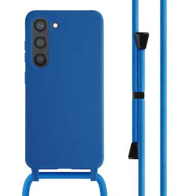 imoshion ?Coque en silicone avec cordon pour Samsung Galaxy S23 - Bleu