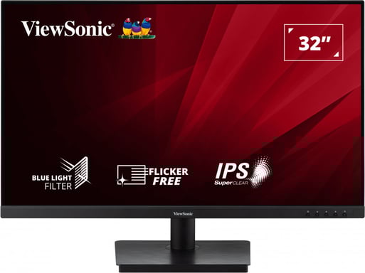 ViewSonic VA3209-MH - LED monitor - 32''  (31.5''  viewable) - 1920 x 1080 Full HD (1080p) @ 75 Hz - IPS - 250 cd/m2 - 1200: