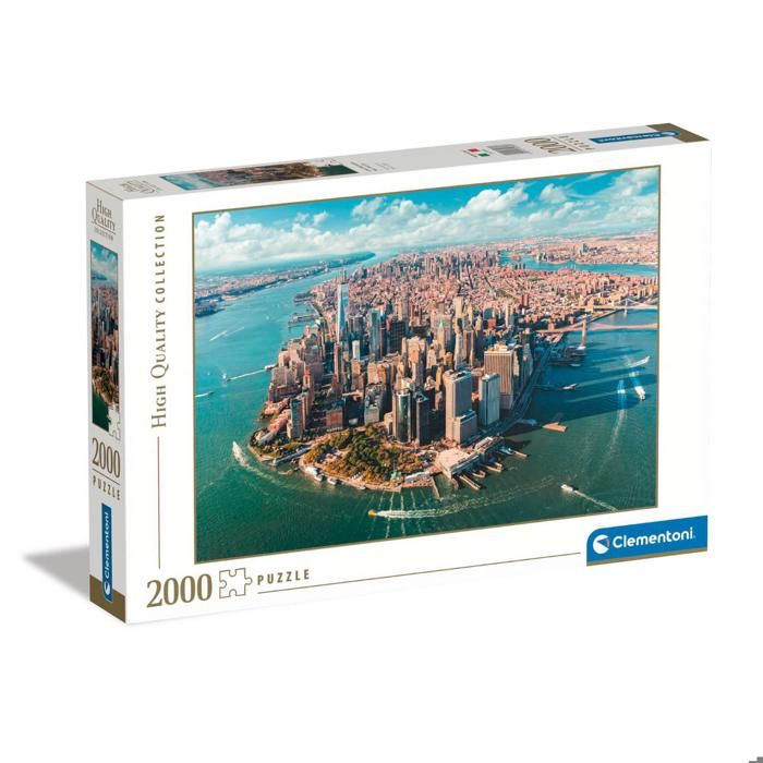 Puzzle 2000 pièces : Lower Manhattan Clementoni Puzzles - vue 3