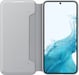 Samsung Funda para Galaxy S22 Plus 5G Funda Folio LED View con tarjetero Gris claro