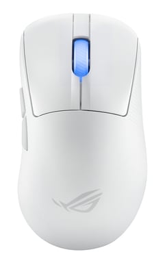 ASUS ROG Keris II Ace Wireless AimPoint White ratón Juego mano derecha RF Wireless + Bluetooth + USB Type-A Óptico 42000 DPI