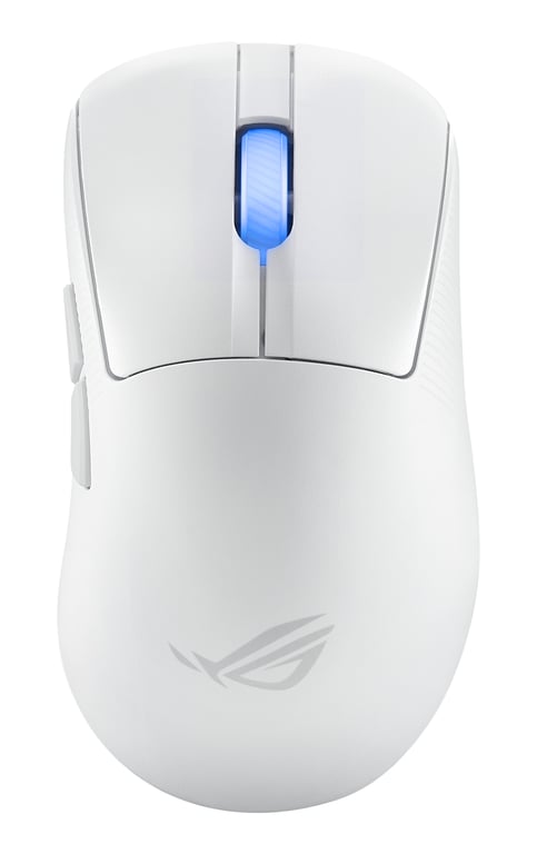 ASUS ROG Keris II Ace Wireless AimPoint White souris Jouer Droitier RF Wireless + Bluetooth + USB Type-A Optique 42000 DPI - Neuf