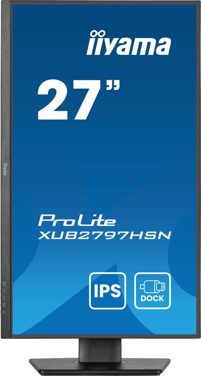 iiyama ProLite XUB2797HSN-B2 écran plat de PC 68,6 cm (27 ) 1920 x 1080 pixels Full HD LED Noir - Neuf