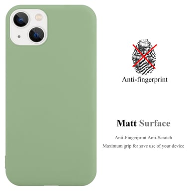 Coque pour Apple iPhone 14 PLUS en CANDY VERT PASTEL Housse de protection Étui en silicone TPU flexible