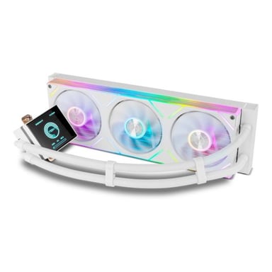 Refrigeración Líquida NOX Hummer M-360 LCD 360mm ARGB Pantalla LCD Personalizable Blanca - Neuf