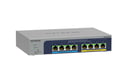 Switch gestito NETGEAR 8 porte Ultra60 PoE++ Multi-Gigabit (2.5G) Ethernet Plus Connessione Ethernet L2/L3 2.5G (100/1000/2500), con supporto di alimentazione tramite Ethernet (PoE) Grigio