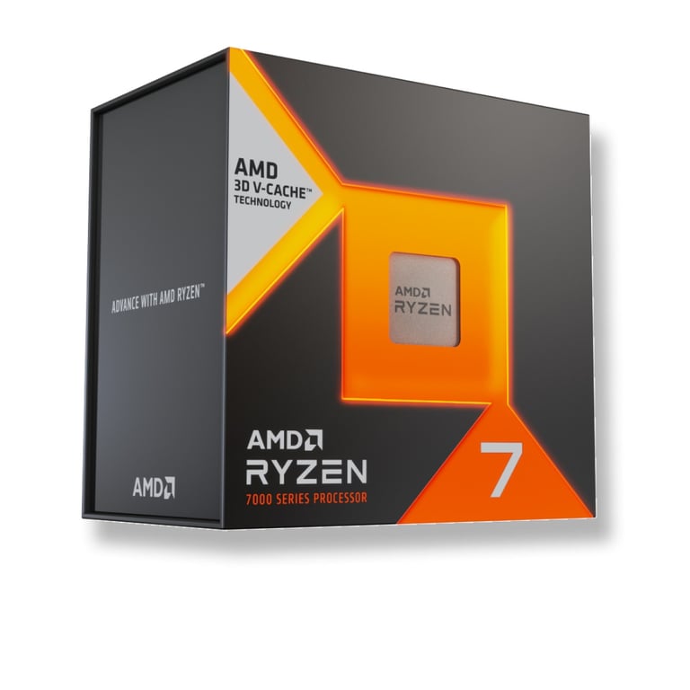 Processeur AMD Ryzen 7 7700X3D 8 Cœurs 4 GHz Base 4 5 GHz Turbo 3D V Cache - vue 4