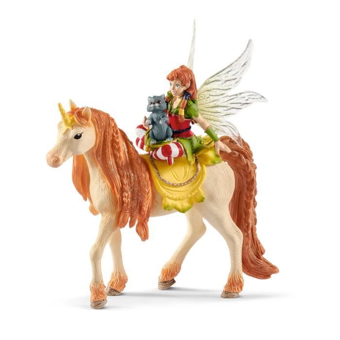 Schleich Figurine Fée Marween Avec Une Licorne Scintillante - 70567 Bayala - Des 5 Ans