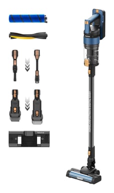 Taurus HVCA7301B Aspiradora escoba 2 en 1 Batería Seca y húmeda HEPA Sin bolsa 0,6 L 415 W Negro, Azul
