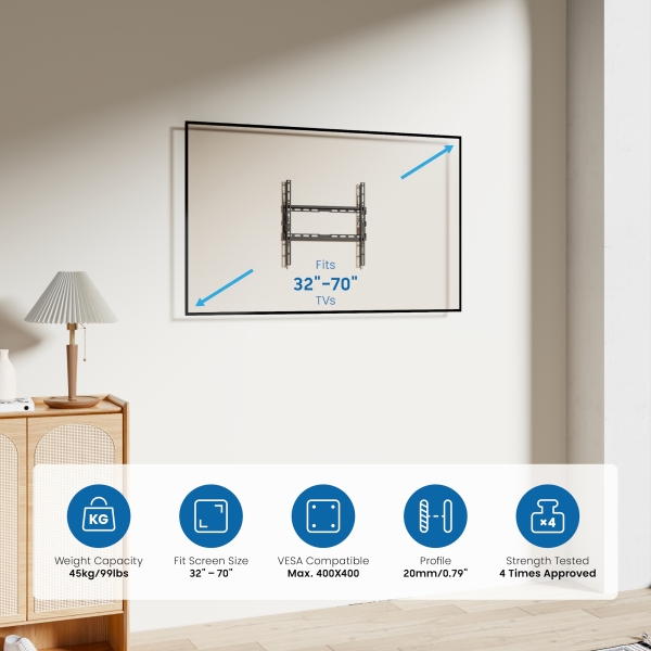 Ewent EW1502 support pour téléviseur 177 8 cm 70 Neuf - vue 2