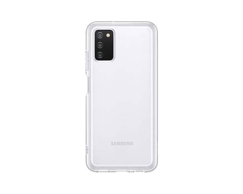 Samsung EF-QA038TTEGEU coque de protection pour téléphones portables 16,5 cm (6.5'') Housse Transparent Samsung Galaxy A03s
