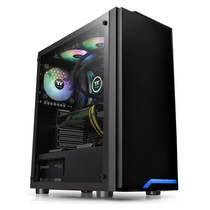 Thermaltake H100 TG Tour ATX panneau latéral fenêtré verre trempé pas d'alimentation PS2 USBAudio - vue 2