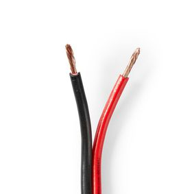Nedis CAGW2500BK250 câble audio 25 m Noir, Rouge - Neuf