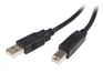 StarTech.com Cable USB de 2m para Impresora - USB A Macho a USB B Macho - Adaptador Negro