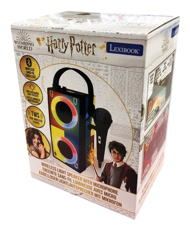 Altoparlante Bluetooth portatile Harry Potter con luci e microfono