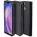 Moozy Case Flip Cover para Xiaomi Mi 8 Lite, Negro - Funda magnética inteligente con soporte y tarjetero