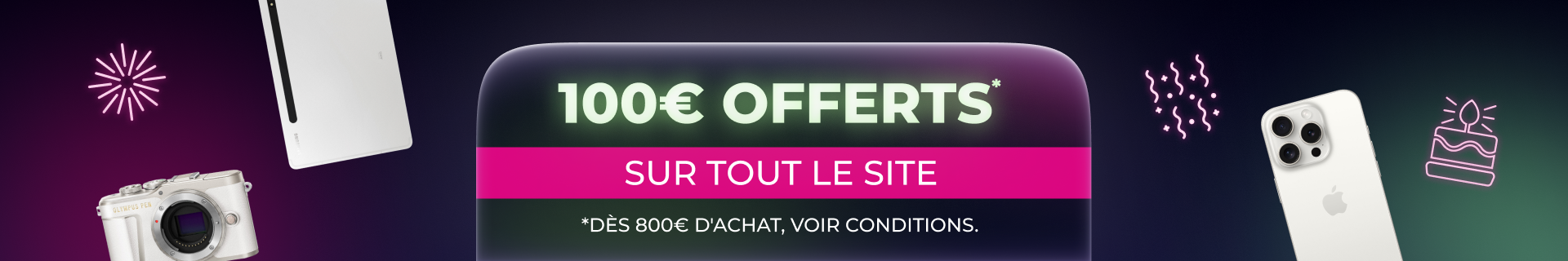 pixparty -25€, -50€ offerts