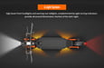 Scooter elettrico JOYOR S5-Z con luce lampeggiante - Motore 600W Batteria 48V13AH Autonomia 45KM Freni a disco - Nero