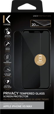 Protection d'écran Privée en verre trempé pour Apple iPhone XS Max