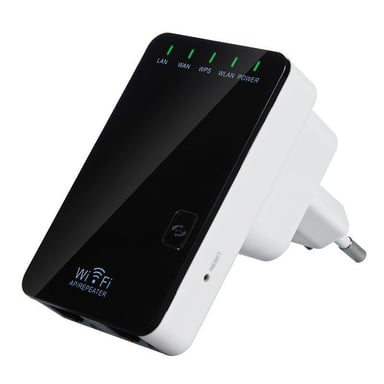 Amplificateur Wifi Répéteur Ethernet Rj45 Portable Routeur Sans Fil 300Mbps Noir YONIS